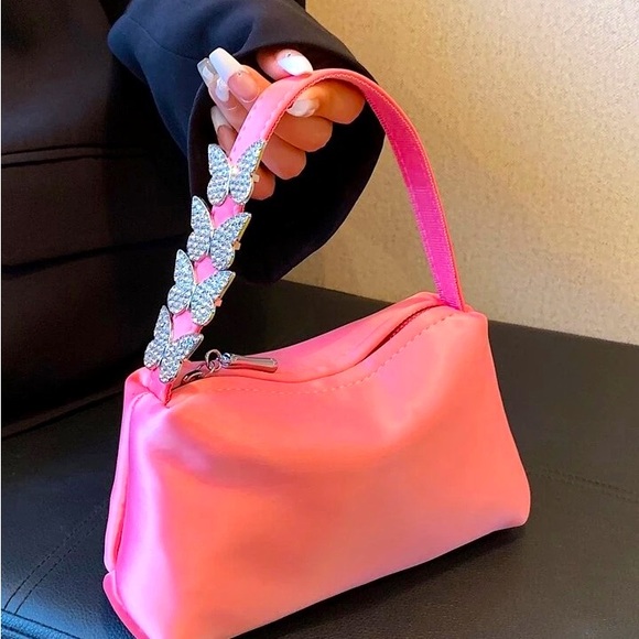 Butterfly Handbag - Pink - Picture 1 of 4